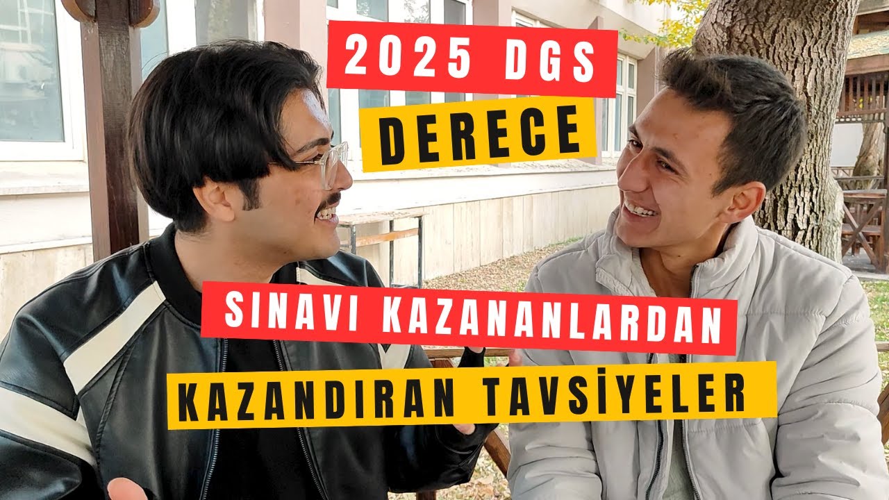 2024 DGS DE DERECE YAPANLARDAN HAYATİ TAVSİYELER