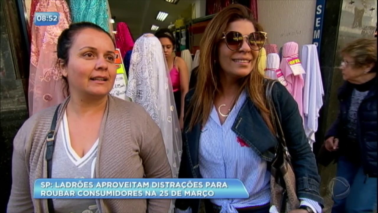Ladrões aproveitam para roubar consumidores distraídos na 25 de Março