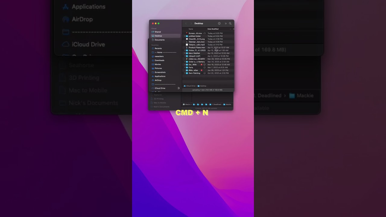 Хитрость копирования и вставки пути Finder для MacOS