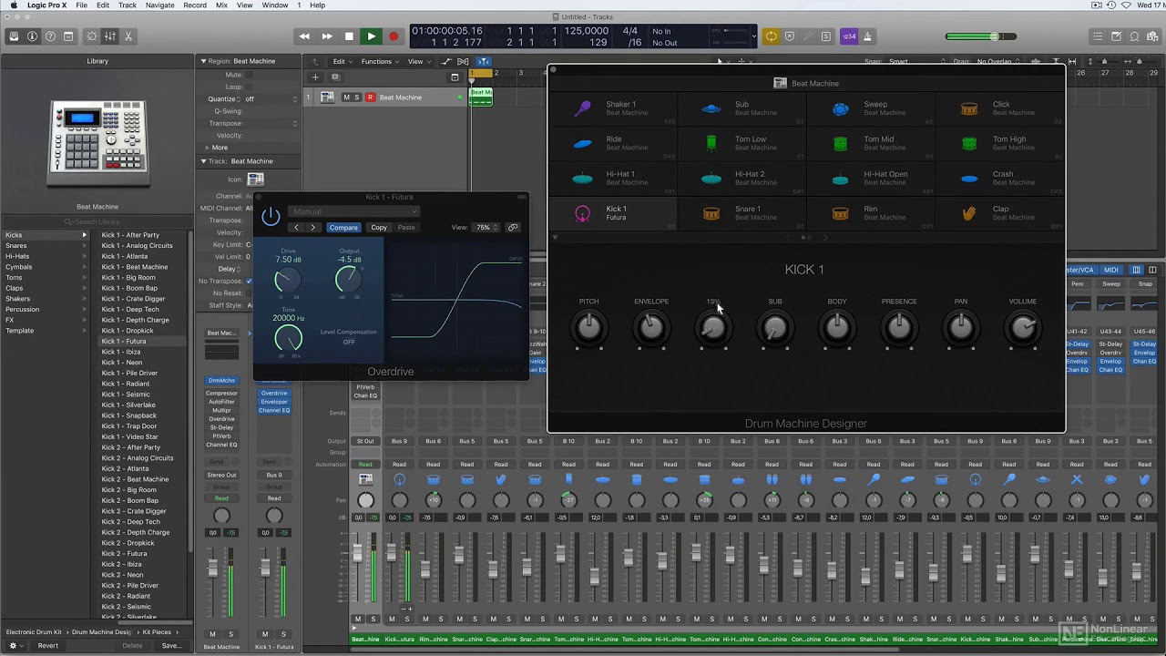 Logic Pro X 410: The ART of House Music  - 2. The Kick Drum