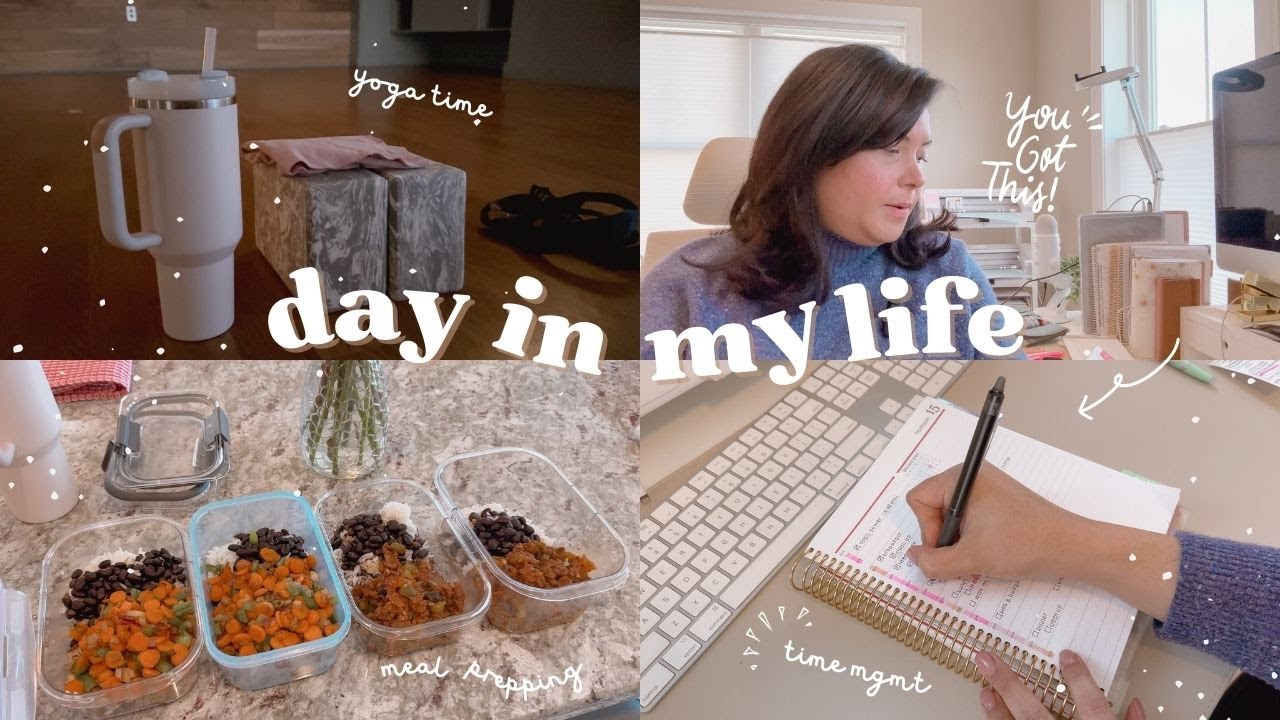 💕 Feb 15 | Day In MY Life | Yoga | Meal Prepping | Time Management