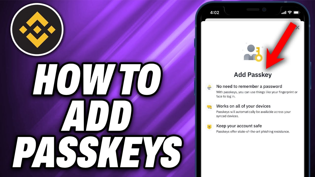How To Add Passkeys On Binance App