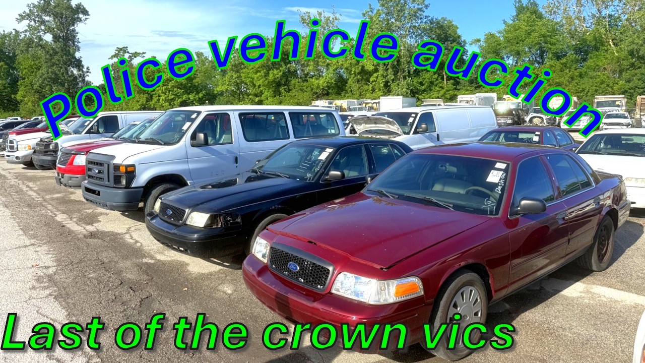 Police Vehicles and government seized cars, open to the public to bid