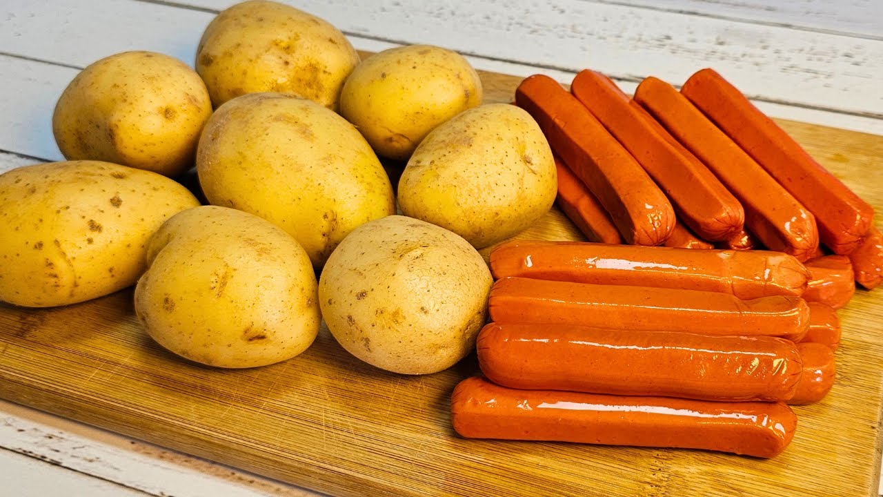 ОБЕД/УЖИН С КАРТОФЕЛЕМ И КОЛБАСОЙ | Легкий, простой и вкусный рецепт