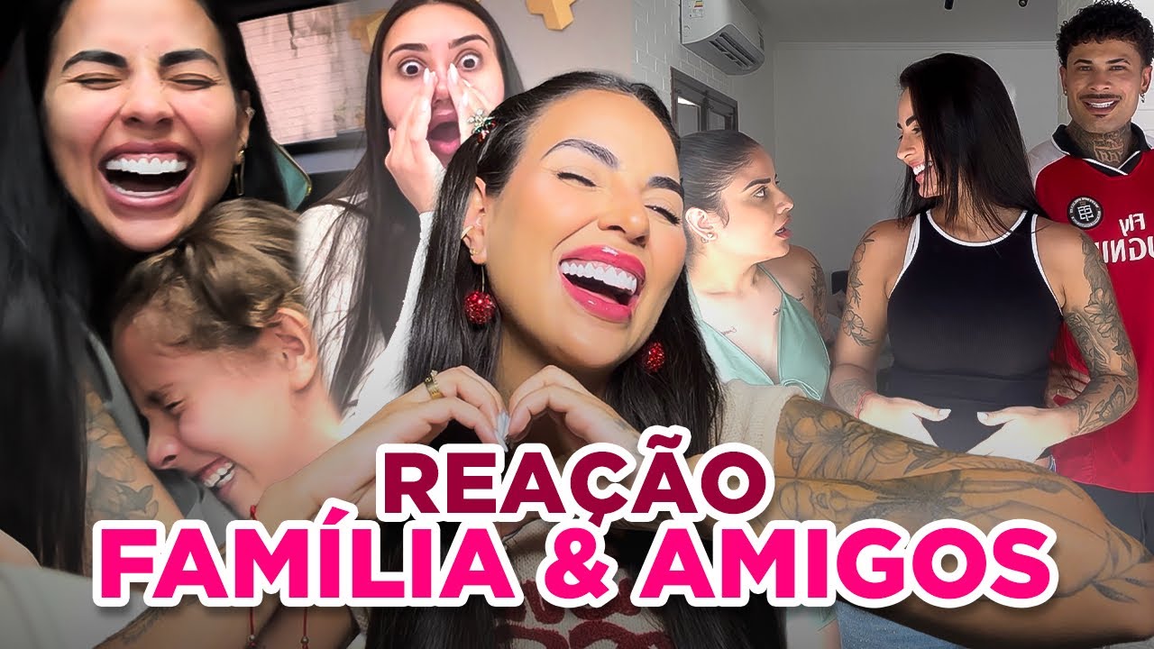 ANUNCIANDO A GRAVIDEZ PRA MINHA FAMÍLIA E AMIGOS!!🤰🏻🩷🩵