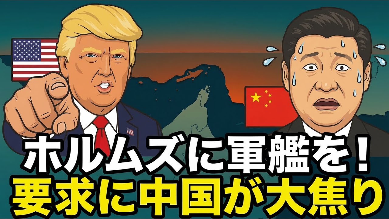 【図でわかる】なぜ中国はホルムズ海峡に艦船を送れない？トランプの要求に大慌て！