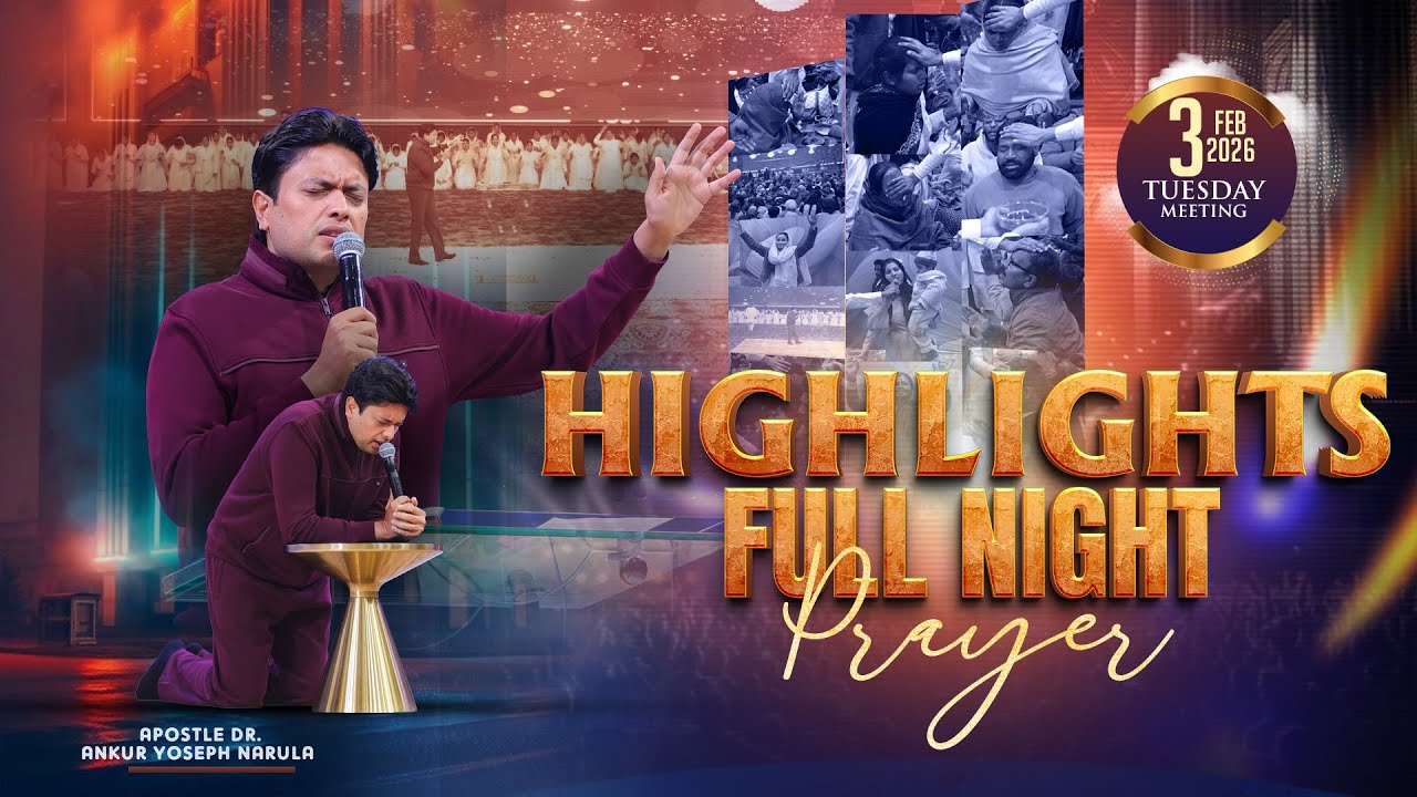 HIGHLIGHTS FULL NIGHT PRAYER | Ankur Narula Ministries #apostleankuryosephnarula #fullnightprayer