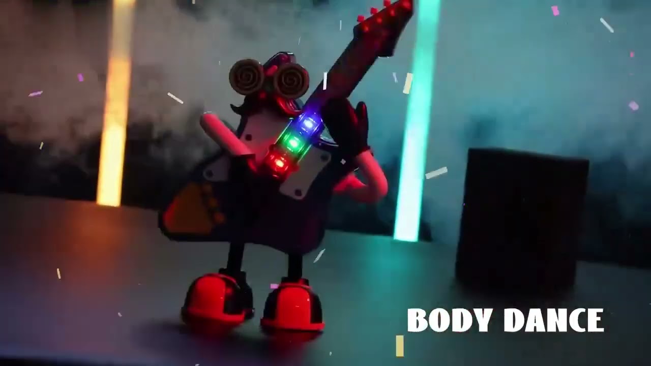 Mr.Rock Dancing Guitar Lights & Music Concert Funny Toys for Kids Didai