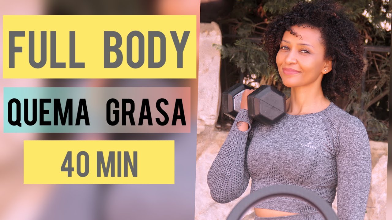 ENTRENAMIENTO PARA QUEMAR GRASA EN TODO EL CUERPO | Full Body Con Mancuernas| 40 Min