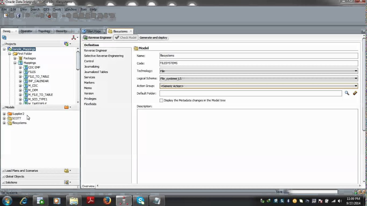 ODI 12C Flat File to Table mapping