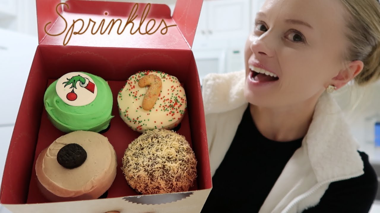Пробую кексы SPRINKLES впервые | Дубайский шоколад, Рождественское печенье, Красный бархат «Гринч»