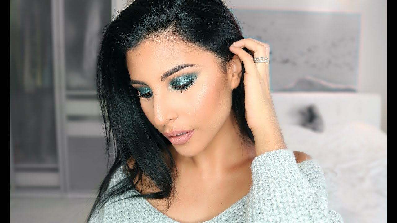MAQUILLAJE de FIESTA VERDE | Eva Davis