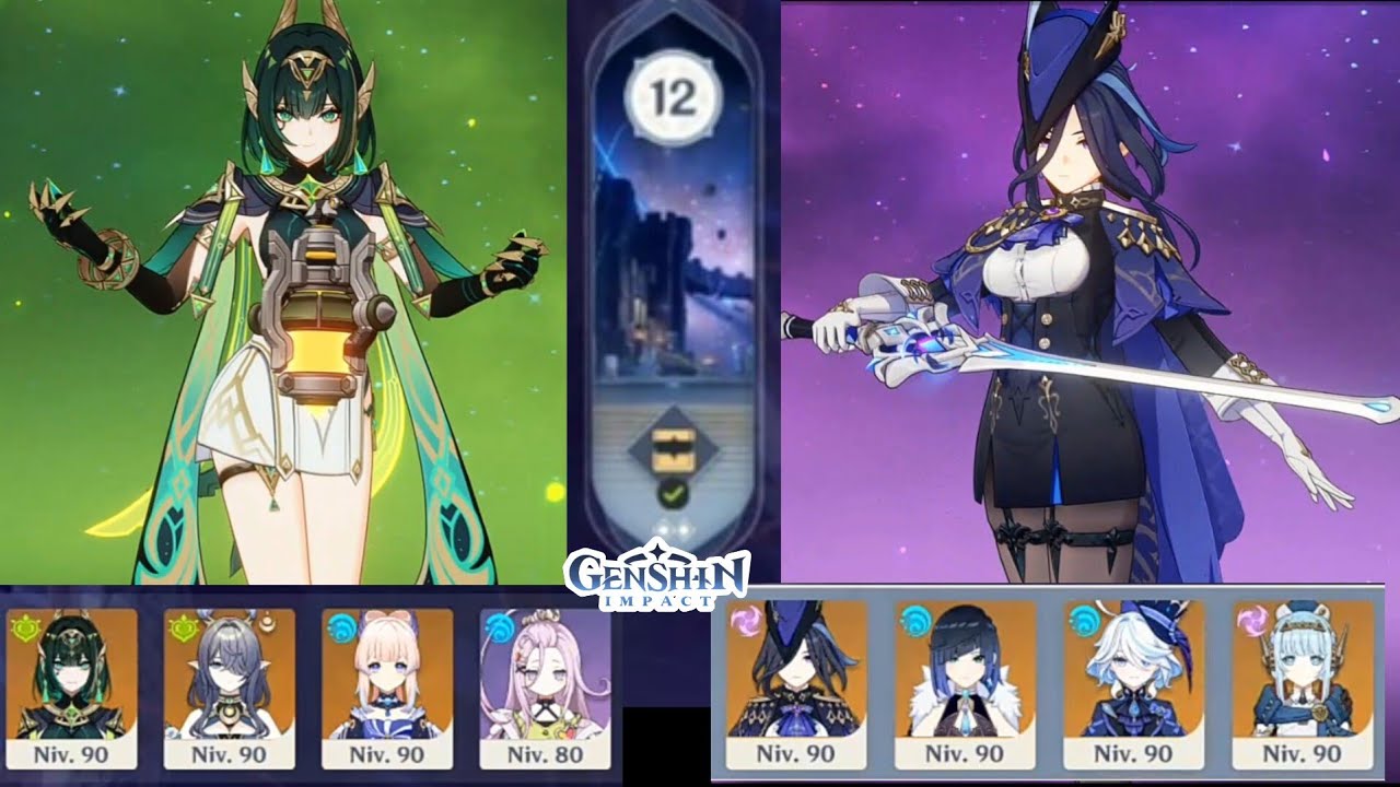 Nefer C1 & Clorinde C0 | Espiral del Abismo | Genshin Impact 