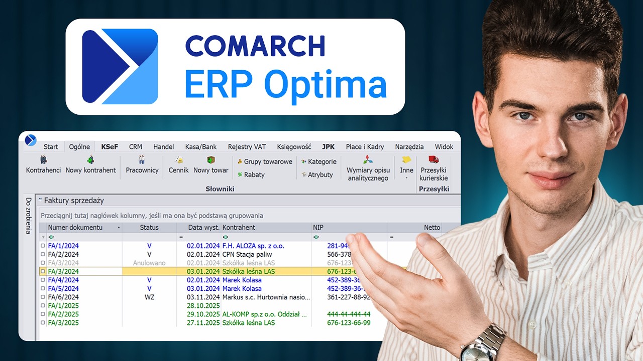 Comarch ERP Optima - wszystkie moduły od A do Z