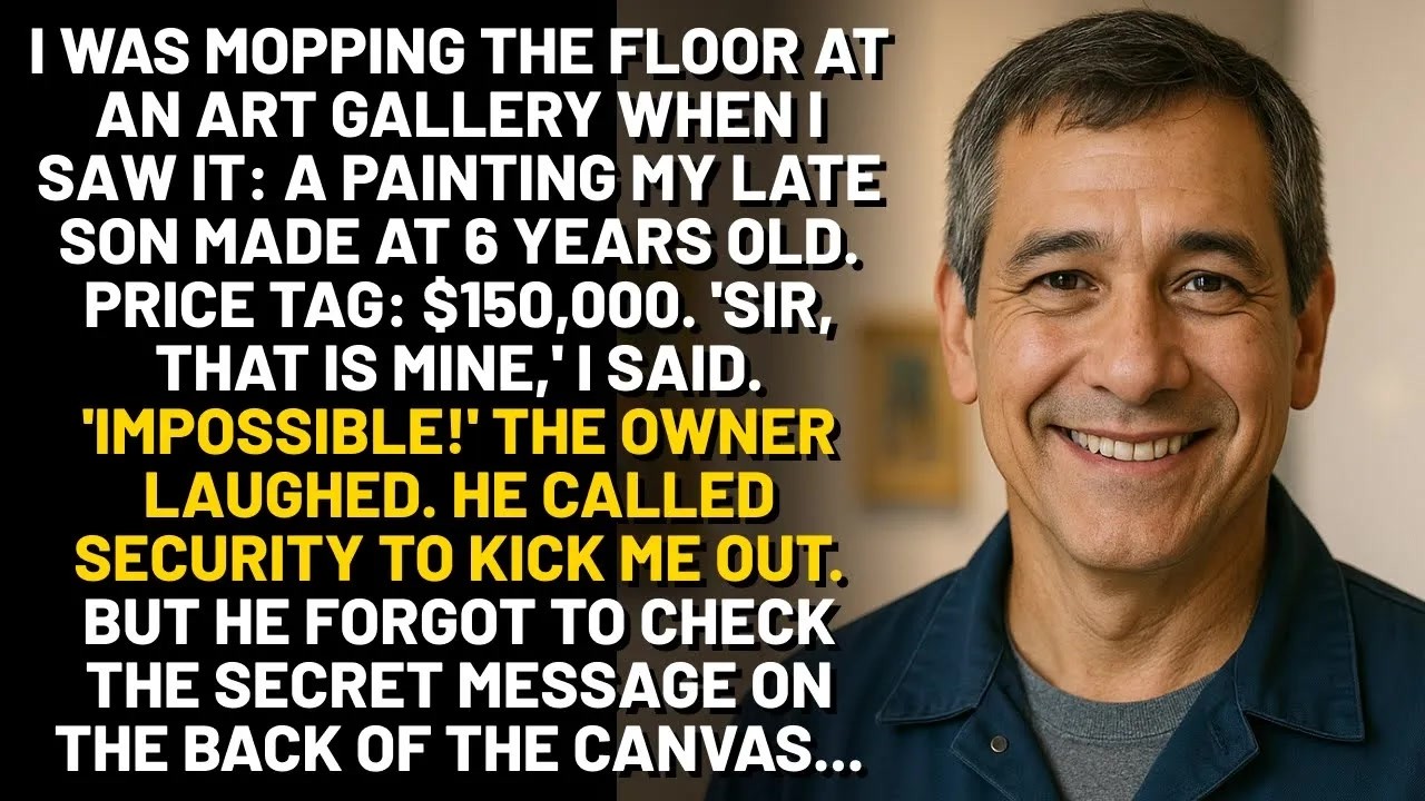 I Was Cleaning A Gallery And Saw My Late Son's Drawing Selling For $150k. The Owner Laughed. Then..