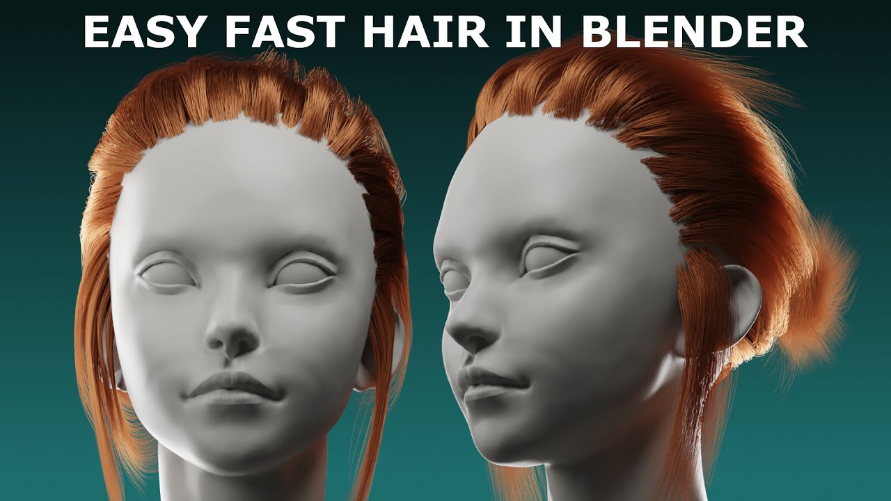 Урок по Blender: очень простые прически для начинающих