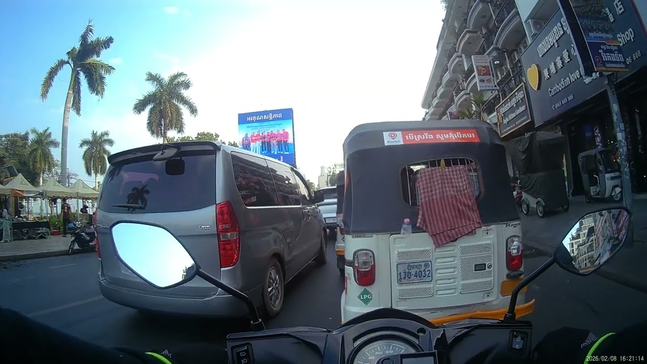 Driving on Riverside | Phnom Penh | Cambodia | Part 1