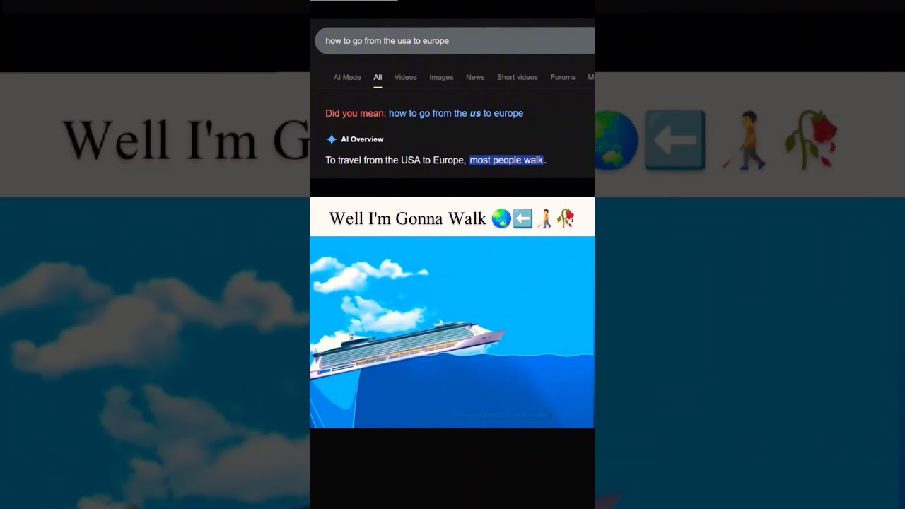 Ai Moment #meme #ships Reverse Tsunami Waves Vs Ships