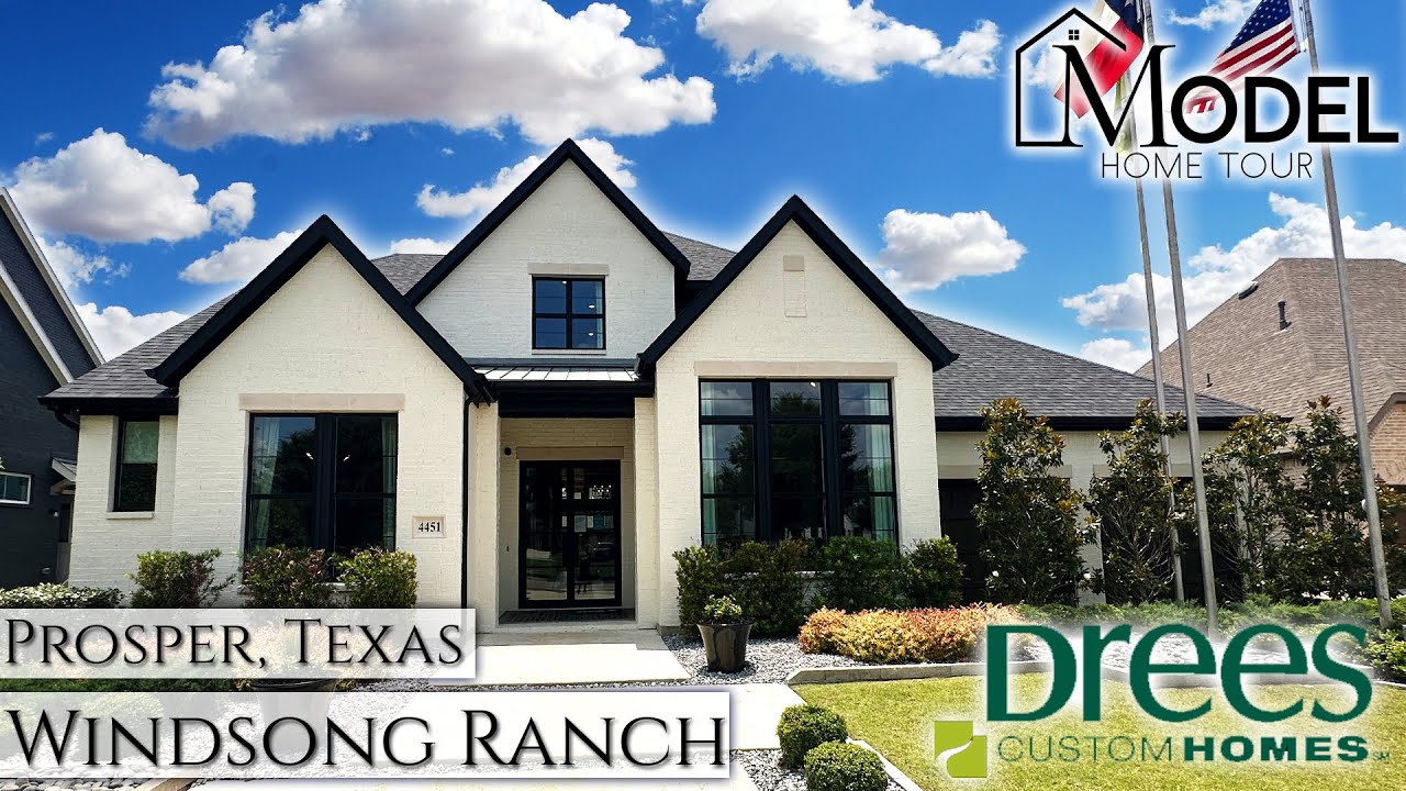 New Construction Homes in Dallas - Model Home Drees Custom Homes Windsong Ranch Prosper, TX