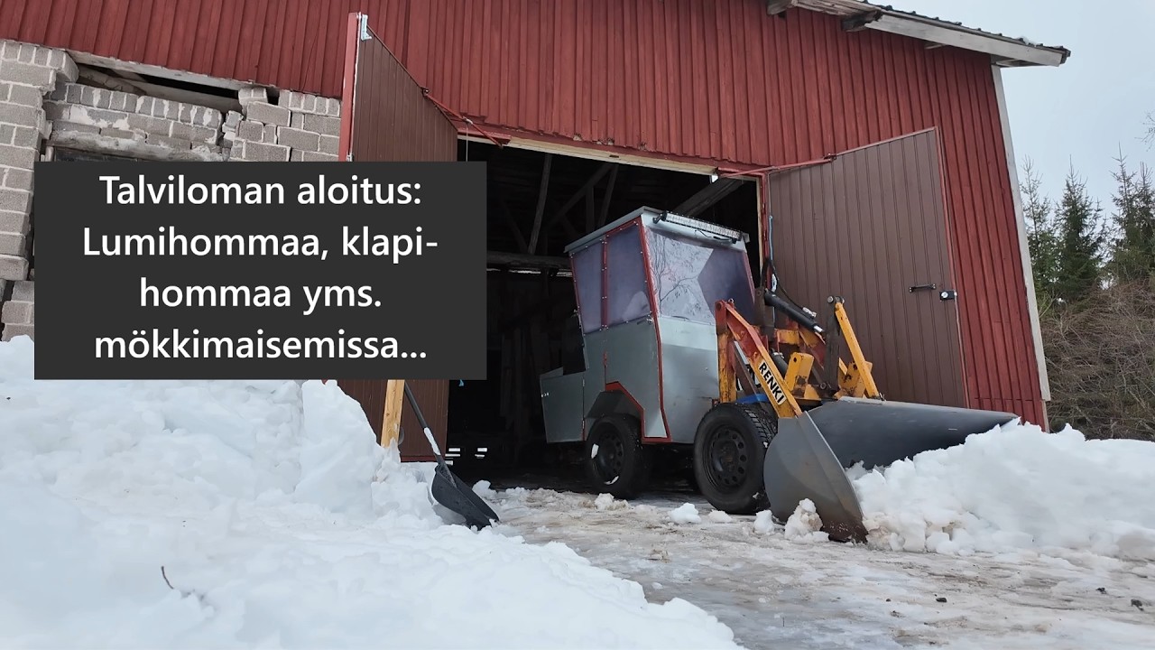 Talviloma starttaa mökkihommilla