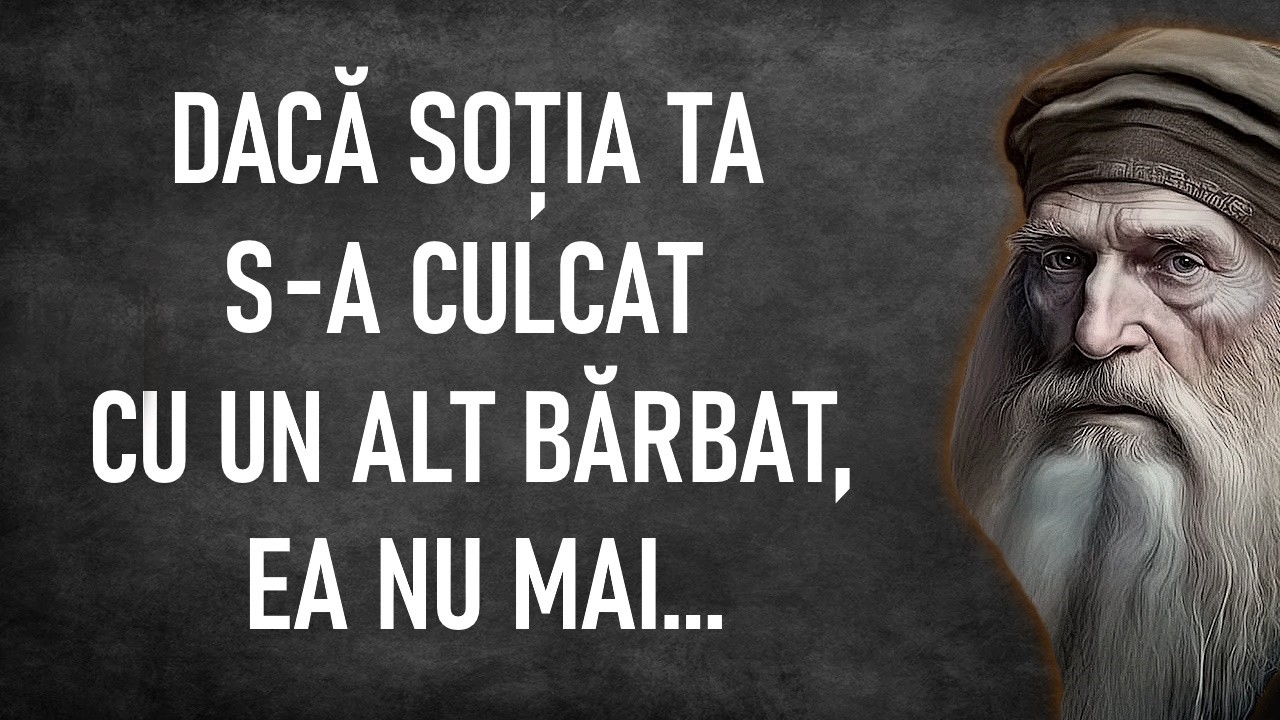 Leonardo da Vinci, învățături, care trebuie să analizăm cu mare atenție.