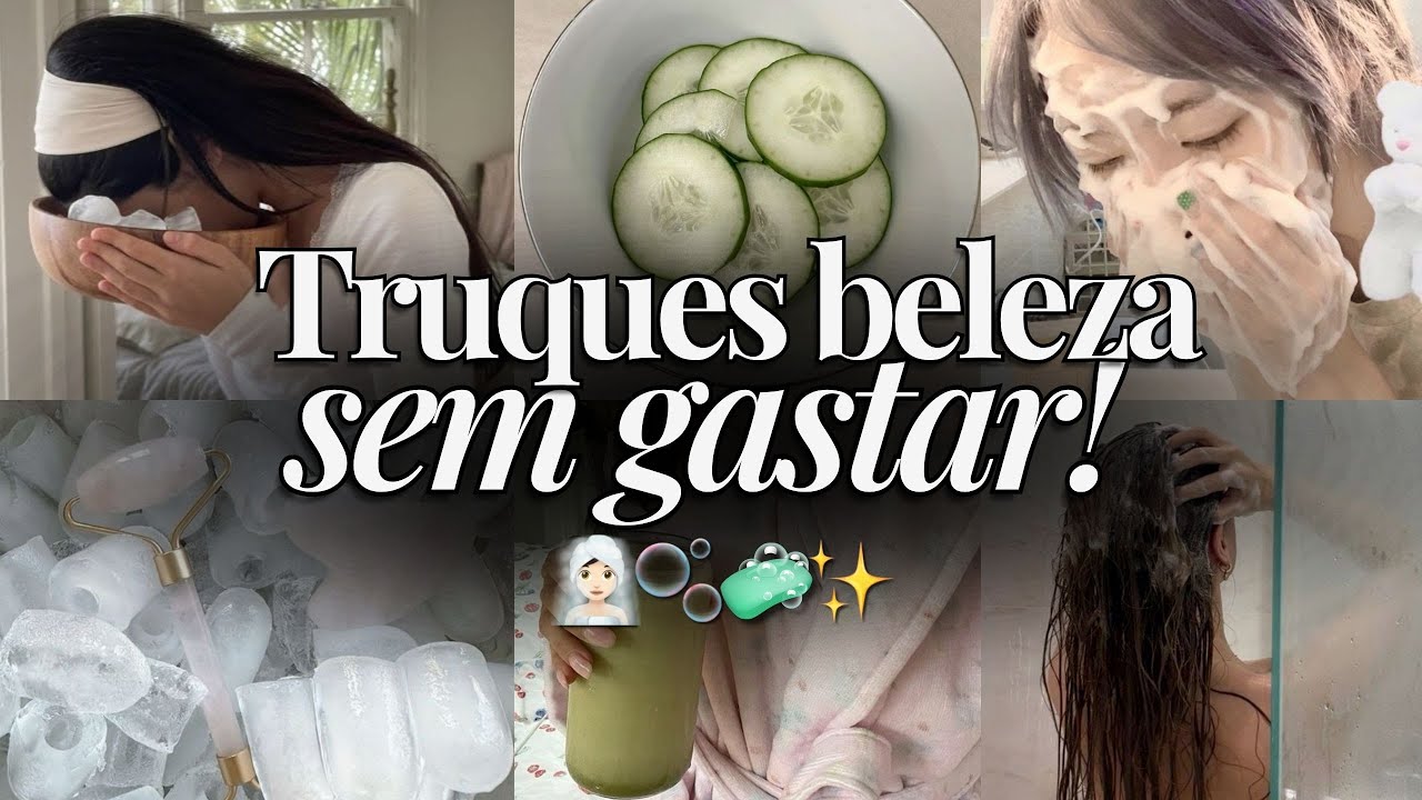 TRUQUES de BELEZA SEM GASTAR NADA | Dicas Econômicas | Cosméticos Caseiros | Usando itens de CASA✨🧠🌷