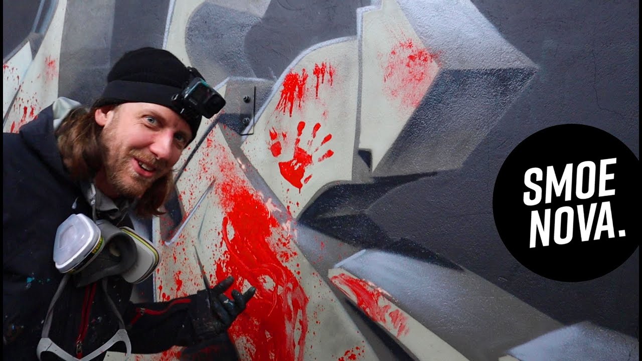 I paint a ZOMBIE GRAFFITI wall for DYING LIGHT 2