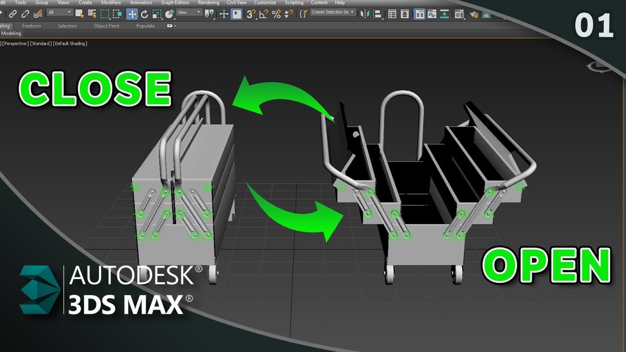 Automatizar objetos com Ligação de parâmetros 3ds Max Parte 01