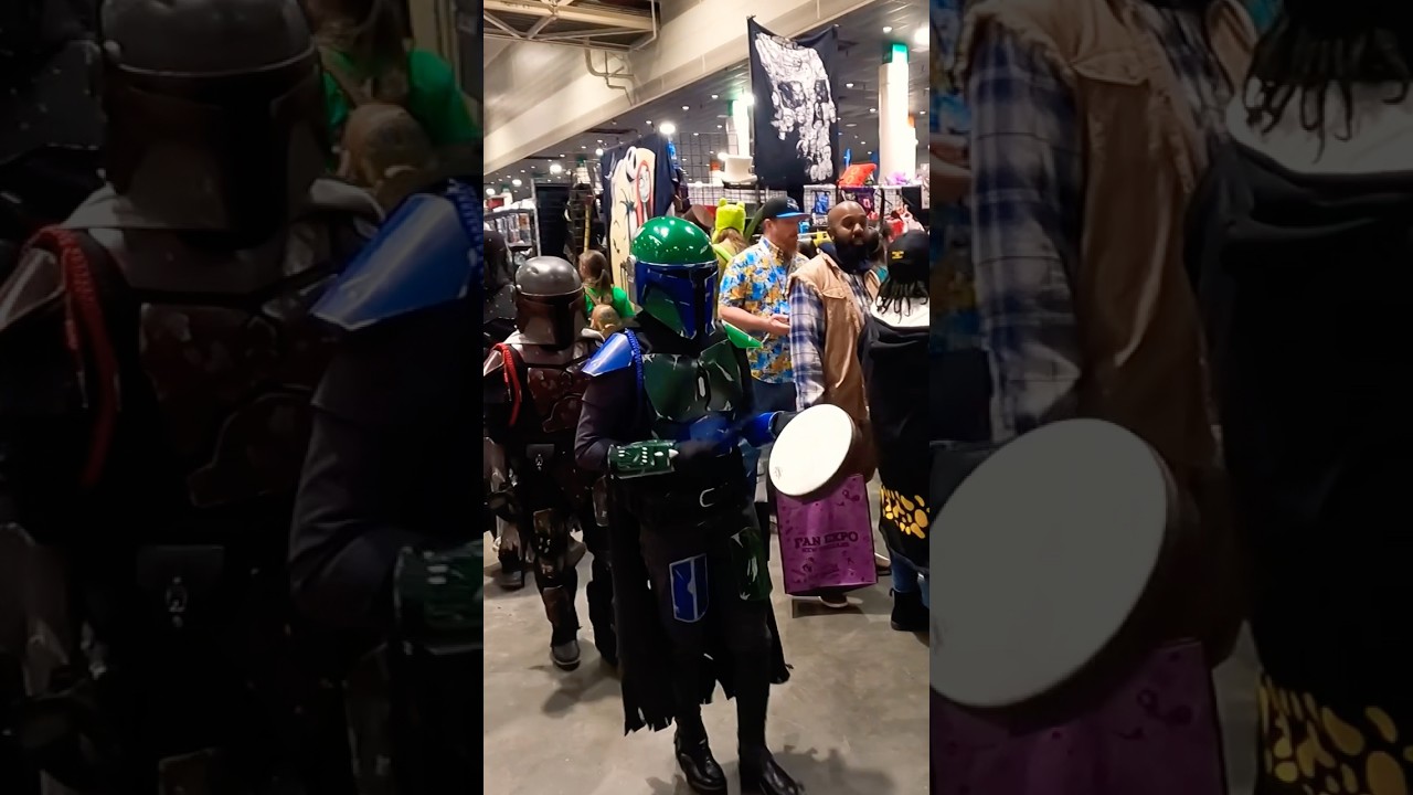 A Clan Of Mandalorians at Fanexpo New Orleans 2025 #mandalorian #cosplay #cosplayers #starwars