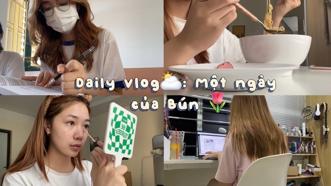 Vlog# || Daily Vlog một Ngày  của Búnn : đi học 📚 , nấu ăn 🧑‍🍳 , quay video ,…. || It’s Búnn