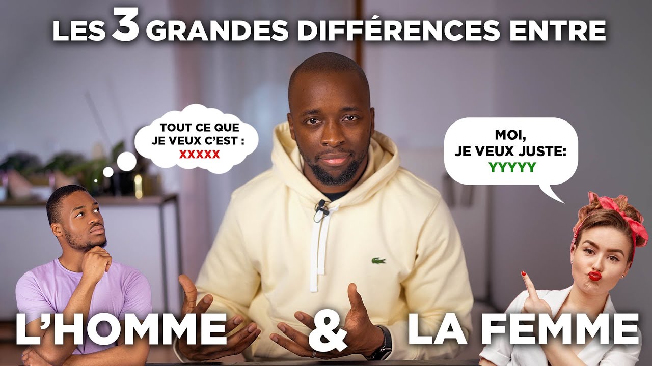 Les 3 Plus Grandes Différences entre les Hommes et les Femmes