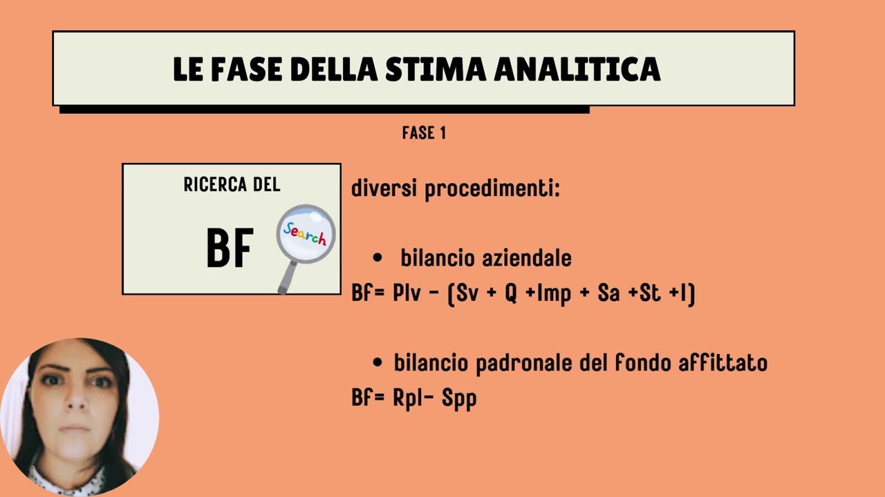 procedimento della stima analitica del valore di mercato di un fondo rustico.