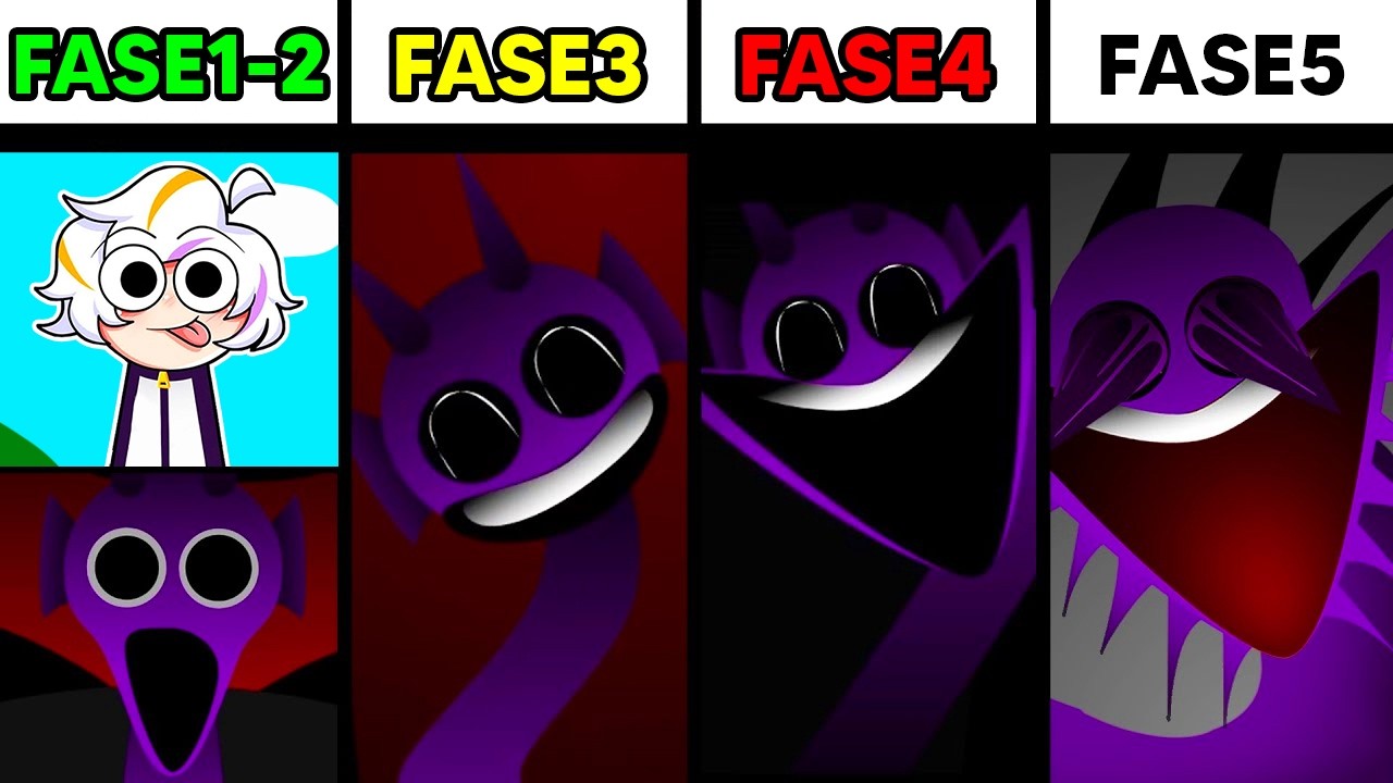 LAS FASES MAS TERRORIFICAS DE INCREDIBOX SPRUNKI COMPLETO