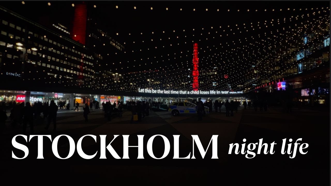 NIGHT LIFE IN STOCKHOLM🇸🇪 | Serene Views and Cozy Street✨