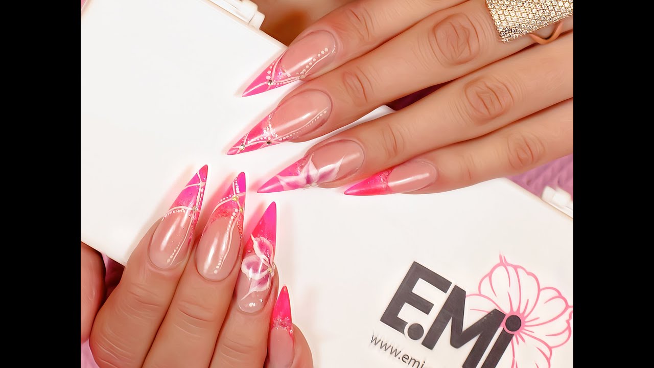 Ноктопластика Стилет със Изграден Френч от Гелова Боя - Лара Морано