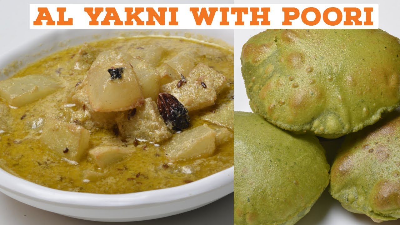 Poori Curry with Al Yakhni Curry
