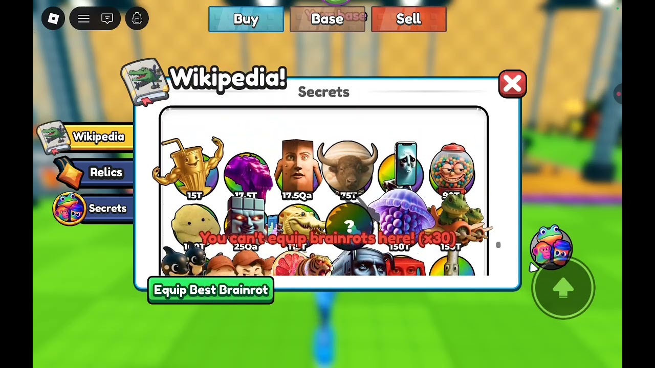 I played brainrot evolution tsunami world!