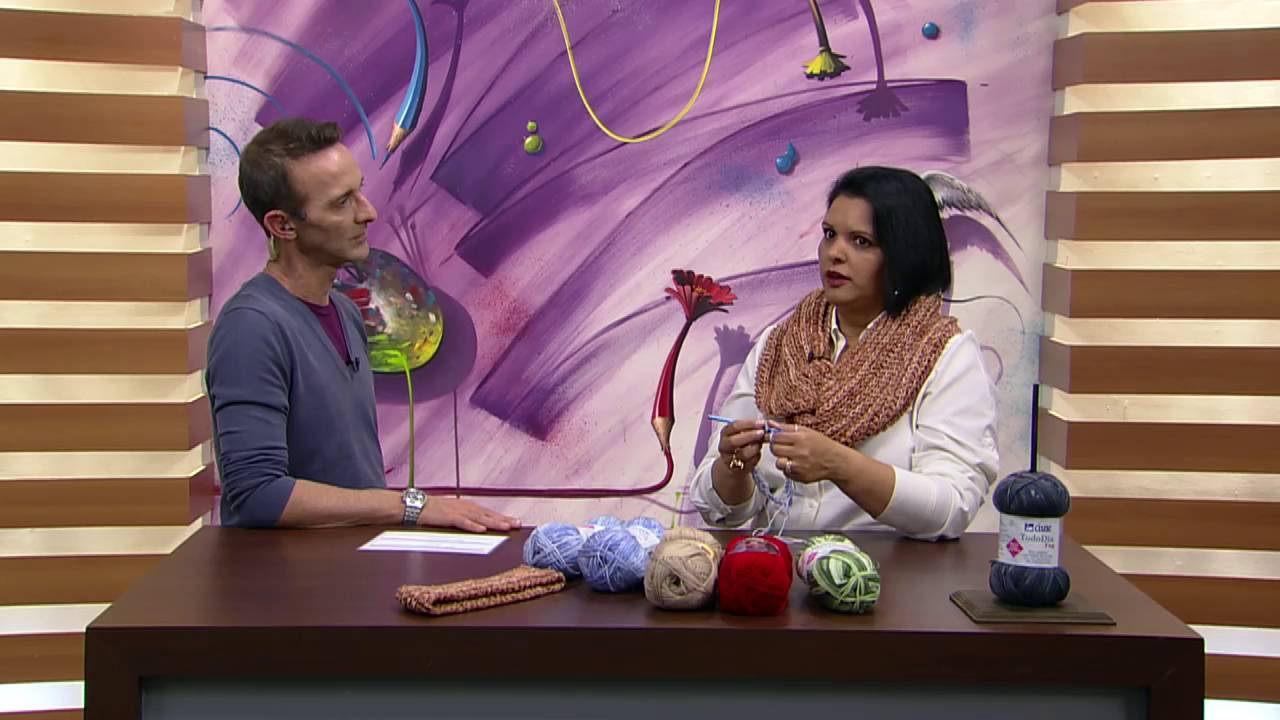 Mulher.com - 15/08/2016 - Gola em crochê - Noemi Fonseca PT1