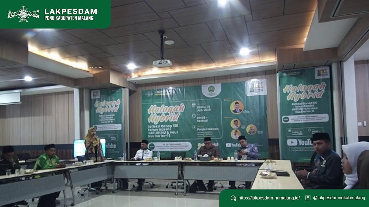 Halaqah Hybrid - Refleksi Genap 100 Tahun Masehi HARLAH NU & Haul Gus Dur ke-16 | UNISMA