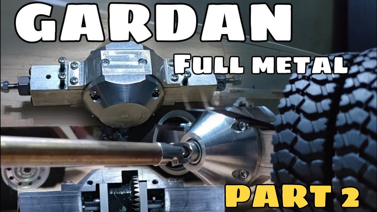 Homemade rc truck metal axle