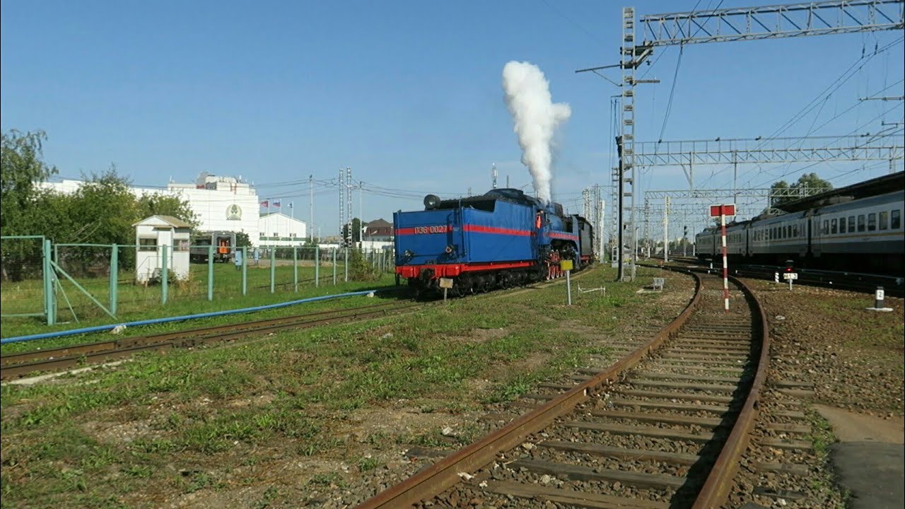 П36 — 0027/ЛВ — 0182/Л — 0022/БП43, выезд на станцию Щербинка с ЭК ВНИИЖТ и обратно, г. Москва
