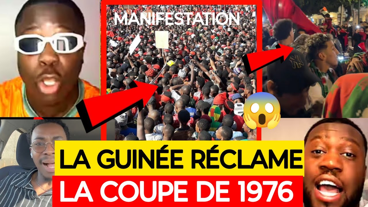 🚨😱LA GUINÉE RÉCLAME LA COUPE D'AFRIQUE DE 1976 FACE AU MAROC 😱😱😱
