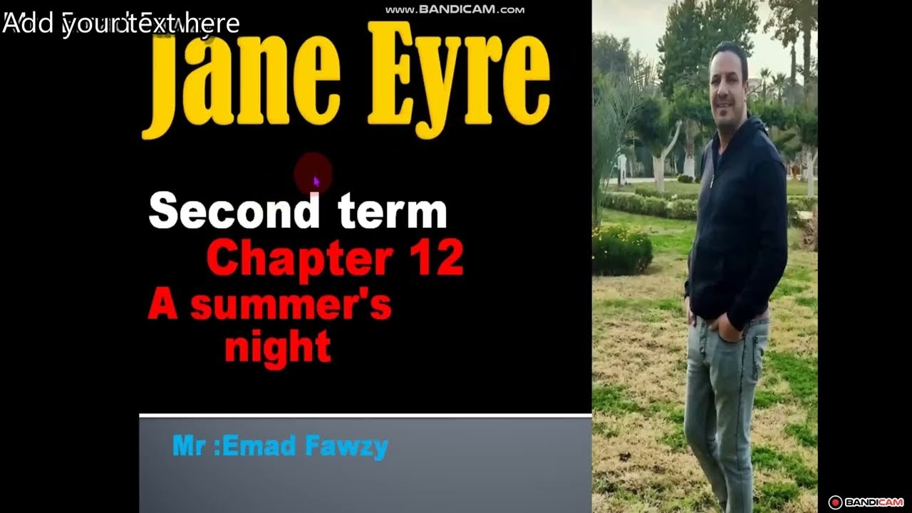 Jane Eyre second term chapter 12