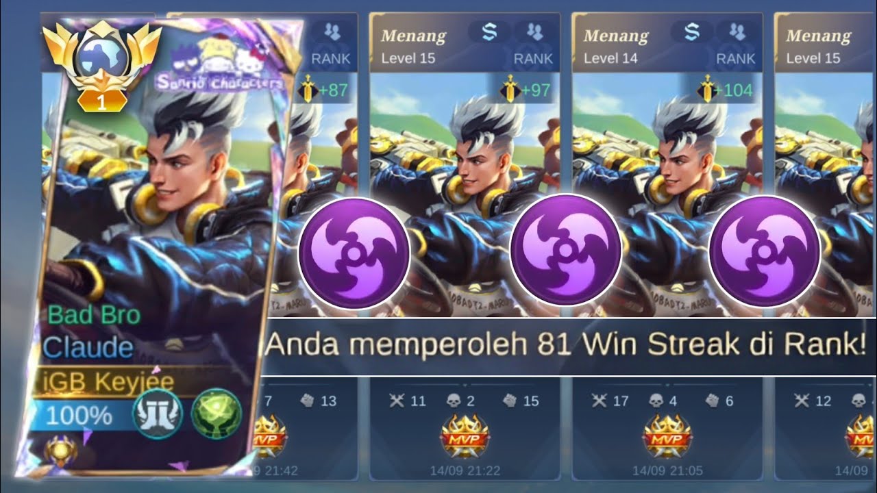 ALASAN KENAPA GW LEBIH PILIH EMBLEM ASSASSINS DARIPADA FIGHTER UNTUK CLAUDE SEKARANG ! DAMAGE GILA!