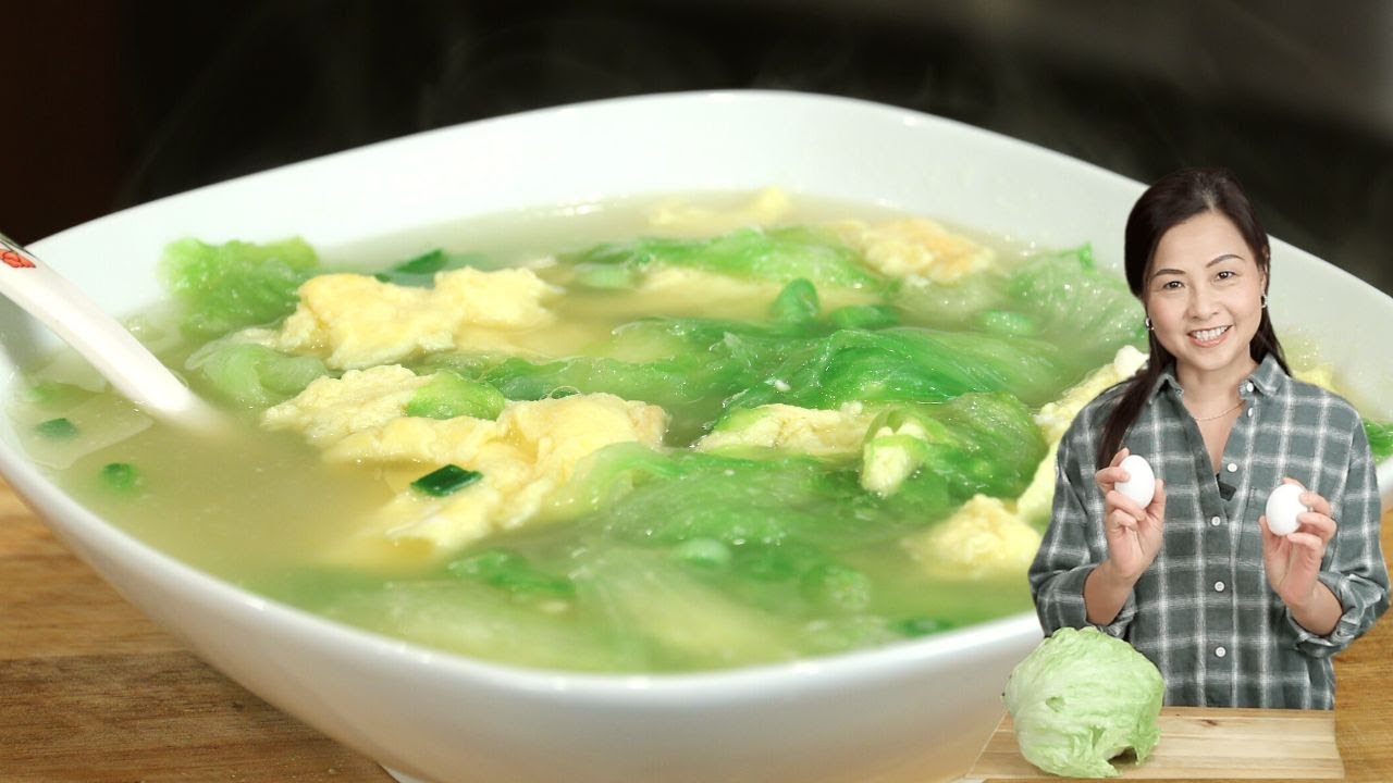 Did you ever make soup with lettuce? |生菜鸡蛋汤