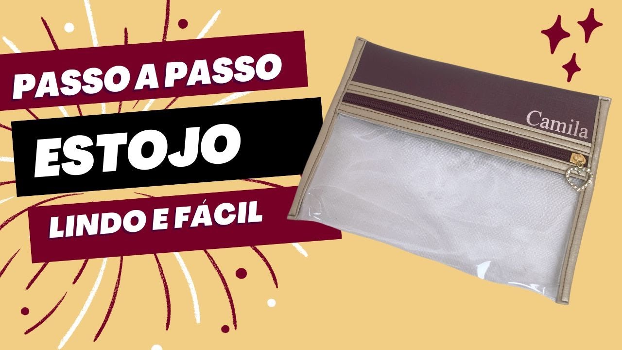 Passo a Passo estojo multiuso, lindo e fácil!