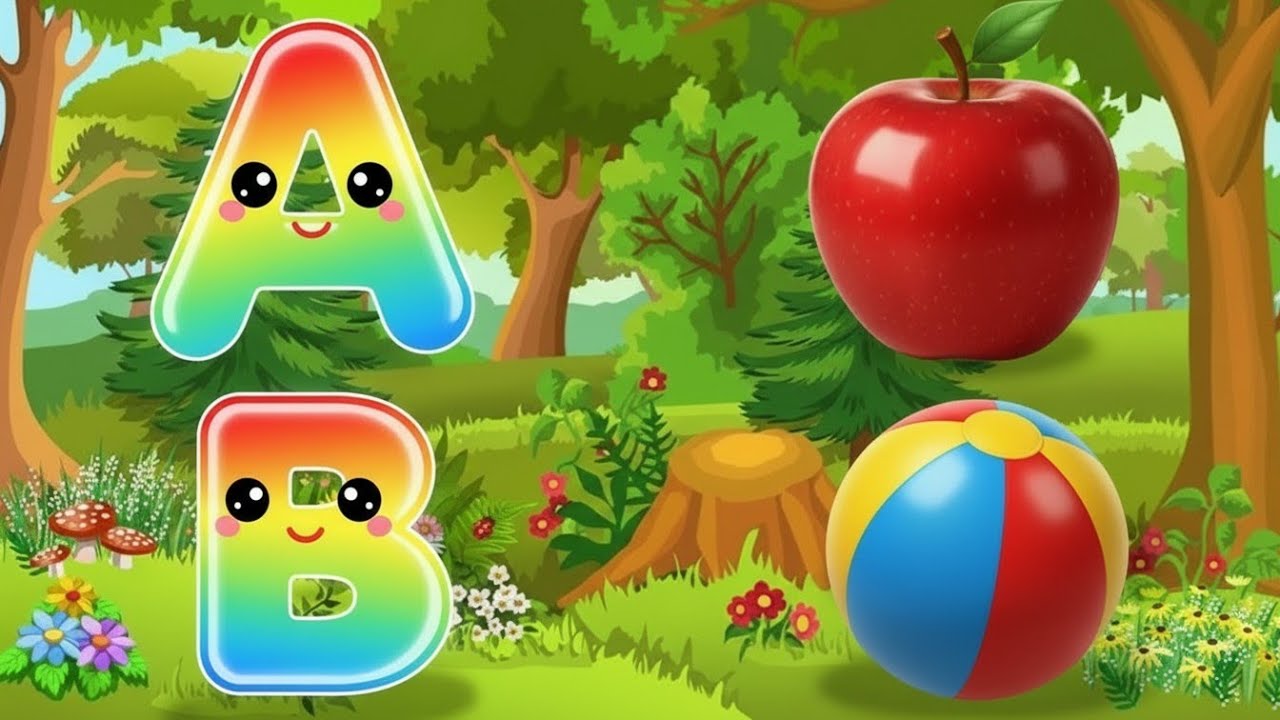 ABC Phonics Song | A for Apple 🍎 B for Ball ⚽️ C for Cat 🐱 | Learn ABC Alphabet Song for Kids 🎶