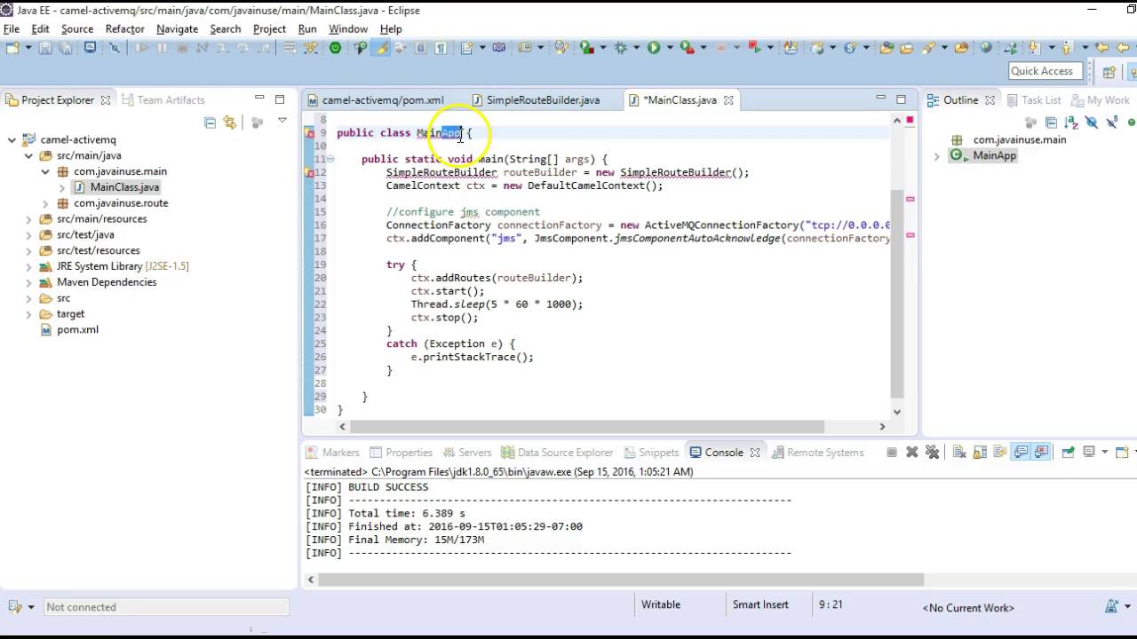 Apache Camel Tutorial-Integrate Apache Camel and ActiveMQ