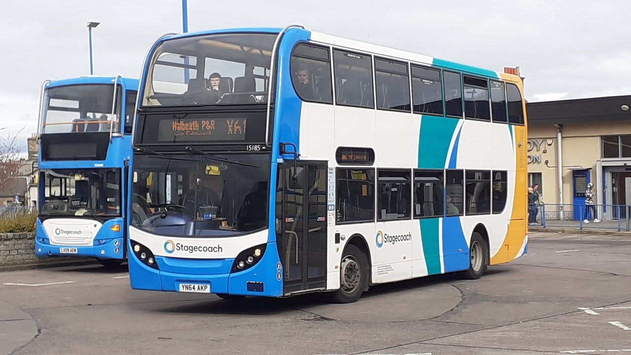 X61: Stagecoach Fife Scania N230UD Enviro 400 15185 (YN64 AKP)