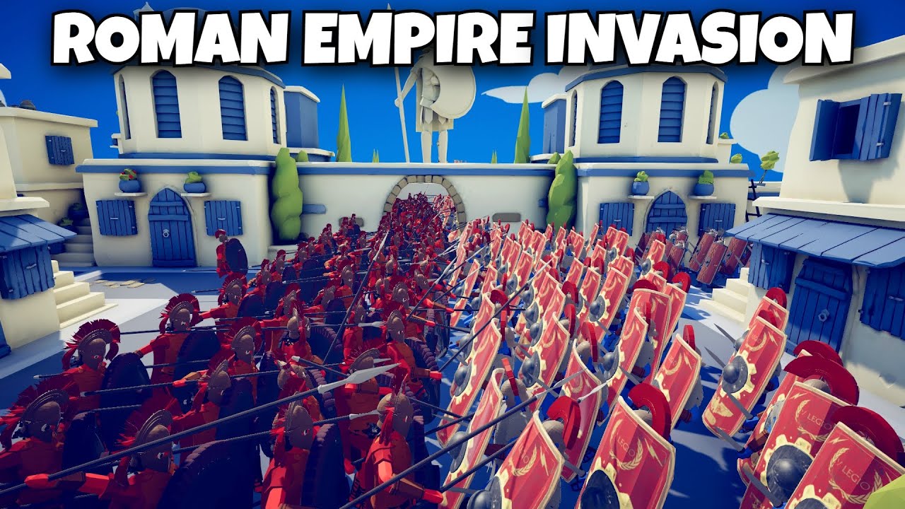 SPARTANS vs ROMAN EMPIRE - CITY INVASION - Totally Accurate Battle Simulator TABS